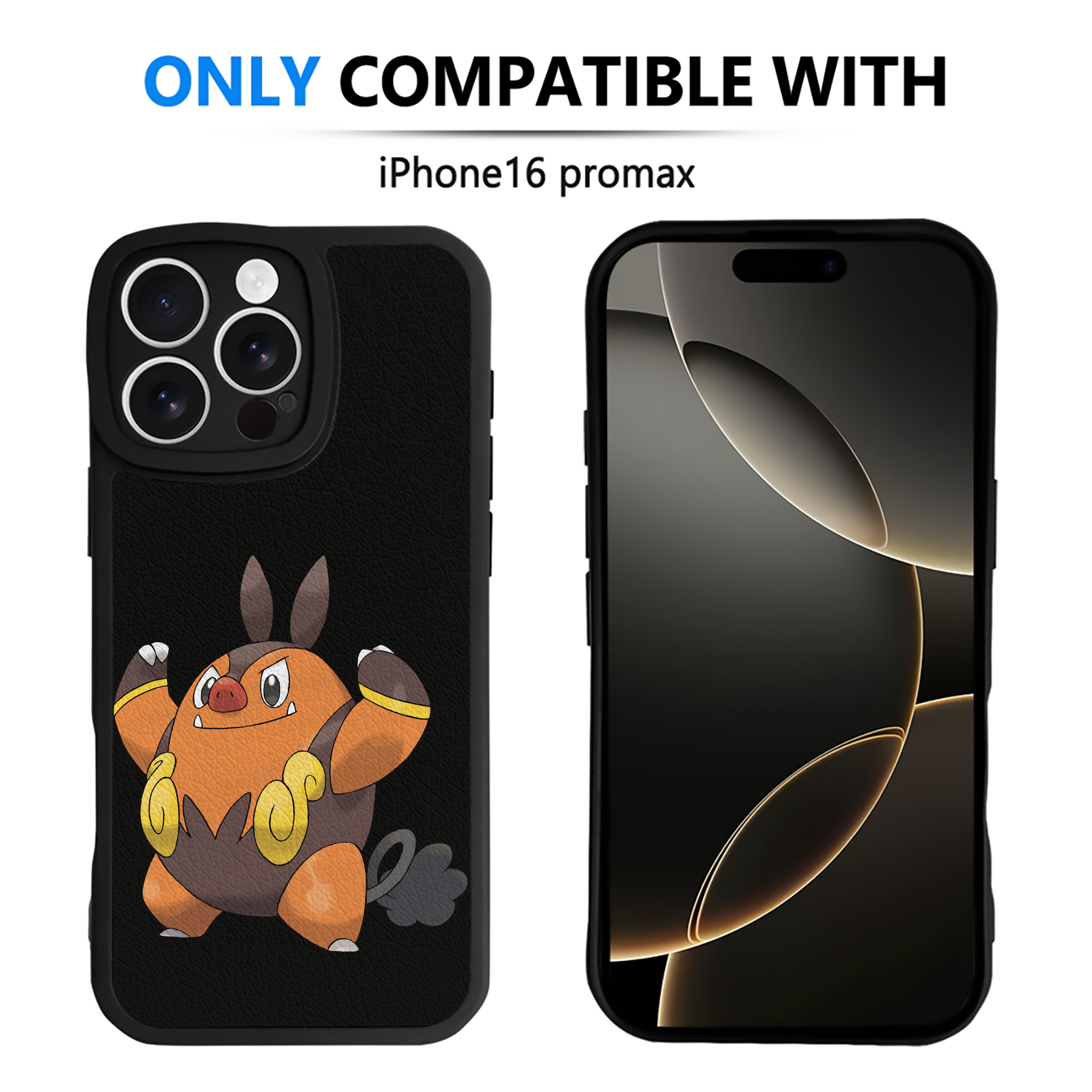 （画像用） ポケットモンスター Pokémon 【iPhone 16シリーズ対応】シリコンスマホケース（レザー調） 材質：シリコン